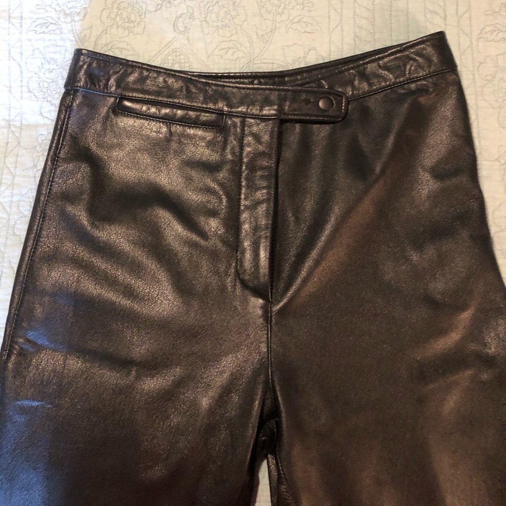 Maxima Wilson’s black leather pants size 12